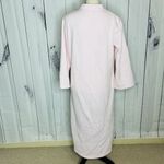 Miss Elaine Quilted Long Sleeve Robe Full Zip Sz S Embroidered Tasseled Vintage Pink Photo 9