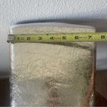 Worthington 9.5 Metallic Gold Knee High Boots Stiletto Glam Party Statement Photo 13