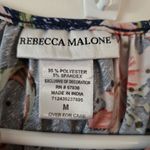 Rebecca Malone  Womens Size Medium Floral Lily 3/4 Sleeve Sequin Spring Flowy Photo 5