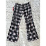 Allison Rhea Plaid Pajama Pants Lounge Sleepwear Heart Patch Womens L Black Size L Photo 1
