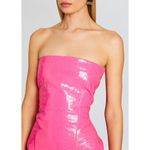 retrofete Kimora Leather Embossed Mini Dress Paradise Pink Womens Size Small Photo 4
