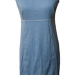 Tahari linen blend fully lined jumper dress with exposed stitching Size 4 Photo 0