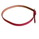 PINK SNAKESKIN EMBOSSED FAUX LEATHER FASHION BELT (XS) Photo 8