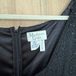 VTG Madison Gray Womens Silk Beaded Top Size 16 Black Formal Holiday Glam Luxe Photo 3