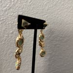 Alexis Bittar NWOT  Gold and Green Statement Earrings Photo 10