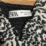 ZARA Black and White Asymmetrical Bustier Camisole Photo 1