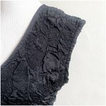 Flapper Style Bodycon Puff Dress Black Size XL Fringe Hem Stretch Sleeveless Photo 12