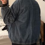 Lane 201  Denim Bomber Jacket Photo 3