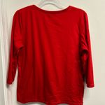 Onque Casuals Red Holiday Long Sleeve Tee Size L Photo 3