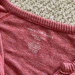 American Eagle  Soft & Sexy Plush Long Sleeve V-Neck Shirt Blouse Small GUC Photo 1