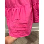 J.Crew Cotton V-Neck Tiered Short Sleeve Midi Dress Photo 4