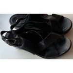 Dansko Vintage  Womens Black Lizard Leather Women’s Sz 5.5 Sling Back Sandals Photo 4