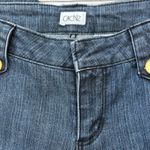 Cache Y2K Jeans Sz 6 Wide Leg Flare Low Rise Med Wash Skater Casual Baggy Photo 4