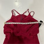 Lulus Lulu’s On The Floor Fuchsia Satin Sleeveless Ruffle Mini Dress Size S Photo 9