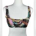 Billabong NWT  A/Div Multi Abstract Tropical Bikini Bra Swimsuit Top Small Photo 3