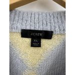 J.Crew Sweater Womens XL Gray Pastel Argyle Alpaca Wool Crewneck Pullover‎ BD026 Photo 1