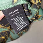 Who What Wear  shirt Royal Blooms Ruffle Sleeve Peplum Top Green‎ xs Photo 4