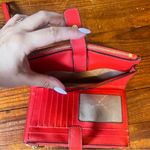 Michael Kors Red Leather Wristlet Clutch Photo 6