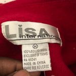 NWT Red white snowflake bedazzled pearl rhinestone Christmas seasonal festive sweater vest cardigan Photo 3