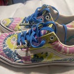 Vans Pink Yellow Tie-Dye Sneakers Vibrant Canvas Photo 0