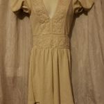 ZARA small short floral embroidered v neck combination jumpsuit TRF nwt Photo 2