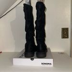 Sonoma Vitalized Ortholite Rumer Wide Calf Suede Black Boots Size 7 Women w/ box Photo 1