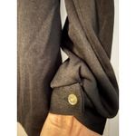 Vintage Lady Blair Black Long‎ Sleeve Collared Button Up Shirt Top Women's Size L Photo 2