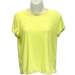 Madewell Sheer Summer Baby Tee Key Lime Green Short Sleeve Tee Size L Photo 0
