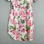 Show Me Your Mumu Show Me Your Mumu Robe Floral White Pink Kimono Tie Waist Bridesmaid Wedding Photo 4