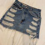 Levi’s Distressed Denim Skirt Photo 0