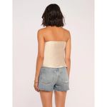 Heartloom Monico Top in Oyster Medium New Womens Strapless Satin Tank Photo 10