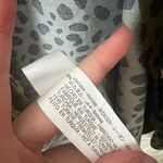 ZARA NWT Pajama Style Animal Print Satin Black Green Button Down Sz M Photo 5