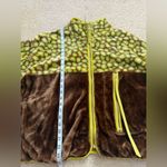 UGG  brown and yellow animal print faux fur oversized full zip hoodie small Photo 12