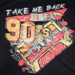 SheIn EZwear Audiotape And Letter Graphic Drop Shoulder Oversized Tee Graphic Women Photo 6