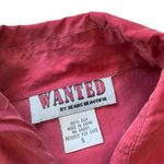 Wanted by Beads Beautiful Vintage Silk Western Shirt Studded Red Cowgirl Small* Photo 6