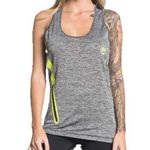American Fighter X Affliction Women's Gray and Yellow Tank Top Size Large Photo 0