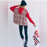 Free People NWOT Hot Shot Printed Hooded Layer Photo 1