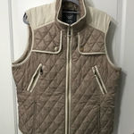 Vince Camuto  Full Zip Beige and Cream Quilted Vest XL. EUC Photo 0