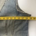 Younique Y2K Denim Vest Lg Blue Boho Hippie Punk Grunge Bling Western Biker Top Photo 4