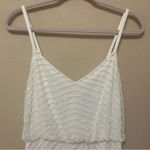 Adrianna Papell Women's Long Beaded Blouson Gown in White NWT Size 10 Photo 3