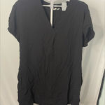 Gap Black V-Neck Women's Tshirt dress swim cover size XL Photo 0