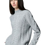 Vera Wang Simply Vera Braided-Front Mockneck Sweater – Size XL – NWT Photo 0