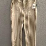 joe's jeans Light Yellow Blue Vertical Striped "Slim Fit" Pants Size 27 Photo 0