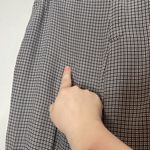 Joie  Plaid 100% Silk Alessandra Black White Straight Leg Dress Pants Size 4 Photo 10