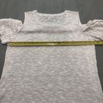 Maurice's  Women's XL Cold‎ Shoulder Short Sleeve Sweater Knit Top Pullover Ivory Photo 5