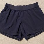 Lululemon Two With One Short Mid Rise 3” Size 6 Midnight Navy Chakra Print Photo 0
