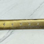 Vintage Ritz Bronze Faux Leather Belt Gold Hardware Small (S) ✨ Brown Photo 7