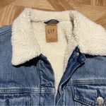 Gap  Oversized Denim Sherpa Jacket medium Photo 7