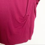 Slate + Willow  Gathered Red Short Sleeve Top Size Large Photo 4