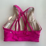 Lululemon  Hot Pink High Neck Long Line Bea /Crop Top size 6 Photo 1